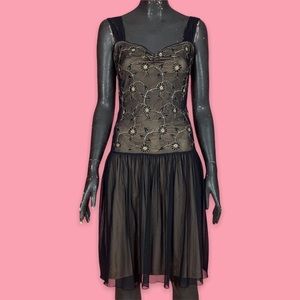 Flower Embroidered Fairy Dress